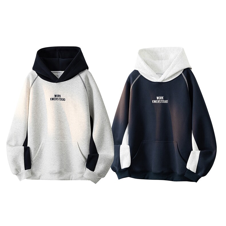 拼接卫衣连帽外套D329-QM248-薄款P65-控108，女装短外套，电商D329