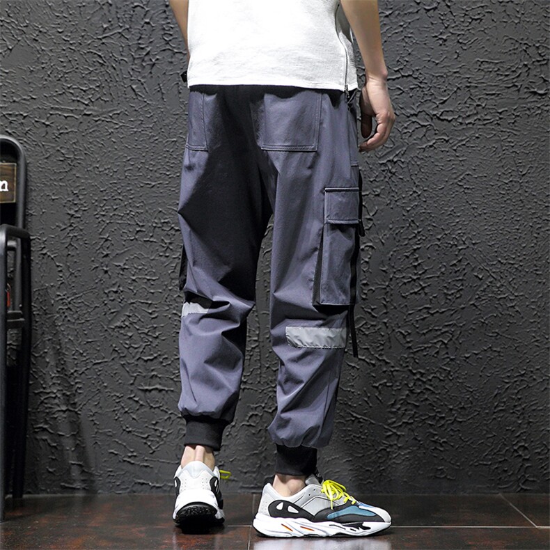 黑墙灰色春夏薄款束脚休闲工装裤A061-1302-P50控价不要低于88,男装休闲裤,电商A061