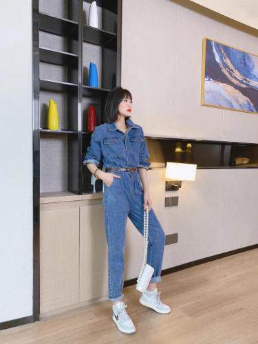 牛仔连体裤,女装连体裤,莎奈儿