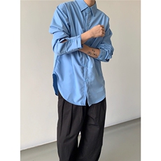 衬衫男长袖2025新款韩版宽松高级垂感免烫衬衣WA26-P38，男装衬衫，星座208-5