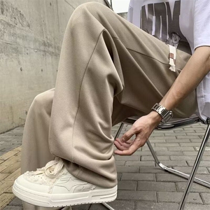 简约潮休闲裤潮流长裤新款男运动裤时尚潮牌宽松型原宿 KK080-35图片