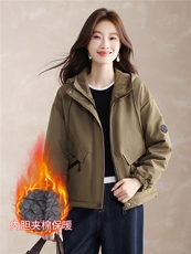 现货！现货！2025冬季新款夹棉加厚棉衣棉服女，女装棉衣/棉服，以桐