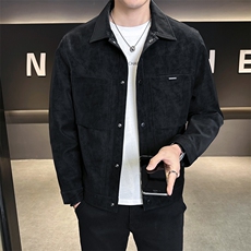 2026新款春季外套男高端潮牌麂皮夹克上衣服A313-JK257-P145，男装夹克，电商A313