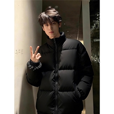 羽绒棉服男冬季加厚立领短款面包服防寒保暖棉衣情侣款外套，男装棉衣，星座506A