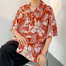 夏季新款衬衫潮流慵懒男方领衬衫P30，男装衬衫，星座1116-2