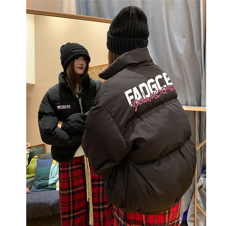 中性风冬季情侣美式时尚百搭立领加厚棉服MY65003特批75控118，男装棉衣，电商A268