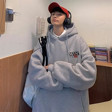 350g华棉潮牌印花连帽卫衣男女休闲春秋宽松时尚上衣5142-P43网图，女装卫衣/绒衫，电商B245