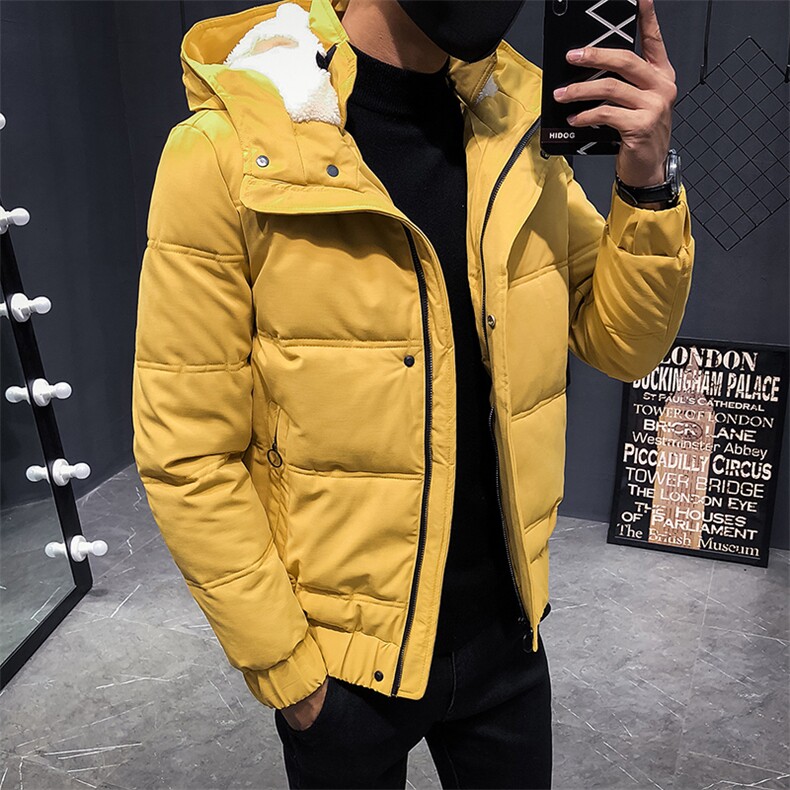 18冬季加厚5毫米羽绒棉服羊羔绒帽领棉衣外套C301-MY01-P155,男装棉衣,电商C301