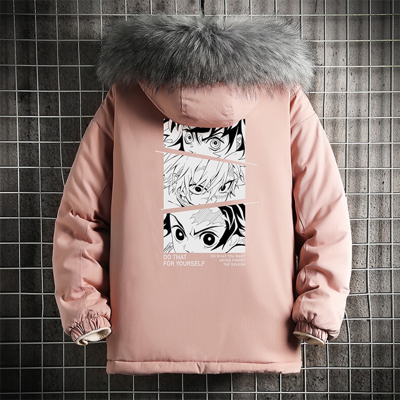 MM48176-P130冬季大毛领棉衣男士大码加厚棉袄男棉服网格,男装棉衣,电商A040A