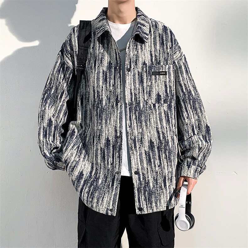 JK7302-P65春秋季新款现货扎染牛仔夹克男外套,男装夹克,星座1204