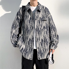 JK7302-P65春秋季新款现货扎染牛仔夹克男外套，男装夹克，星座1204