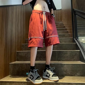 痞帅短裤男夏季薄款设计感宽松五分裤子美式高街vibe休闲中裤图片