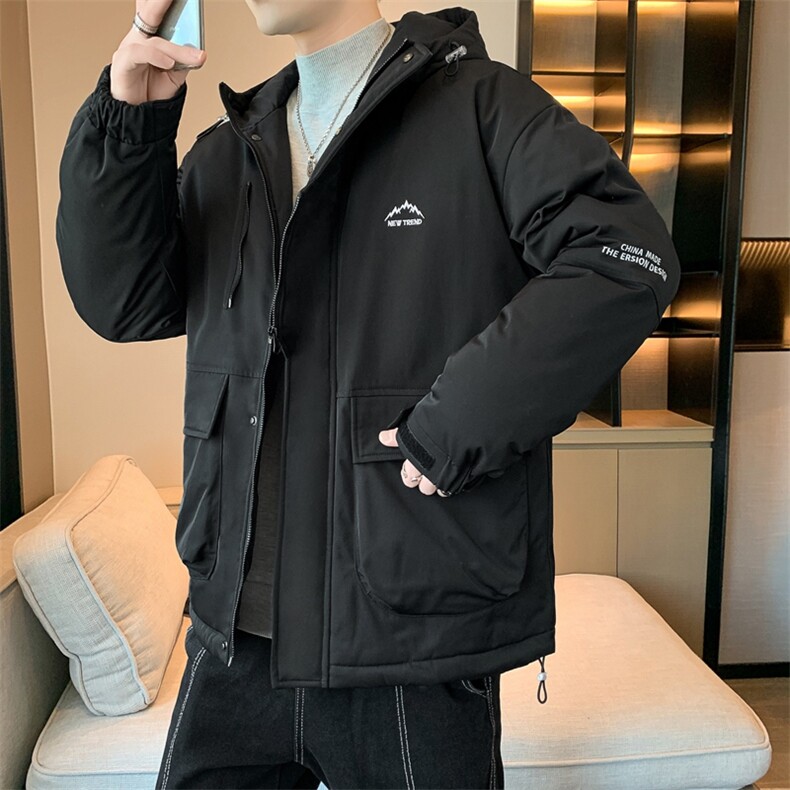 冲锋衣羽绒棉服男冬季宽松大码加厚棉衣ins潮流外套M0783-P120图片
