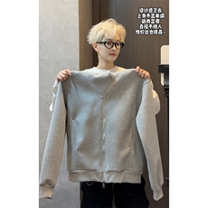 简约潮流港风百搭情侣开衫外套挺括有质感连帽卫衣HY908TP55，女装短外套，电商A102B