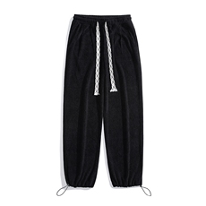 美式2023情侣ins直筒阔腿宽松休闲裤潮牌街头运动裤子K238P55控78，女装休闲裤，电商A140（原A102B-1）