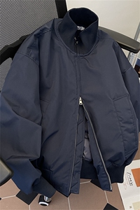 冬季美式潮牌短款棉服男飞行服夹克高级高街休闲宽松情侣棉衣外套图片