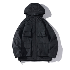 2025冬季新款港风罗莱大码多口袋羊羔毛棉衣M-5XHM22545-P110，男装棉衣，电商A022