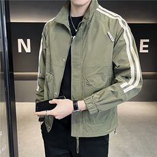 店主风新款夹克外套男春秋休闲百搭时尚立领男士夹克S6022-P100，男装夹克，星座310B-3