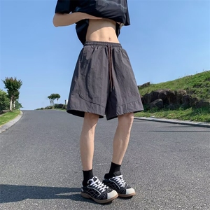 休闲百搭短裤男新款夏季薄款大码宽松外穿胖mm运动中裤图片