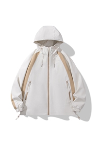 秋季宽松夹克男撞色冲锋衣外套DSA157B-JK7837-P68图片