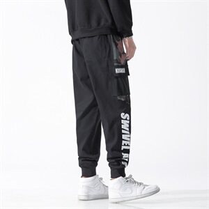 M-9XL 男日系工装束脚休闲裤纯棉印花5032-1_M-4XLP55 5XL-9XLP65图片