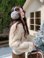 2025新款仿皮草环保珊瑚貂绒短款加厚保暖p175-k248，女装皮草，SL