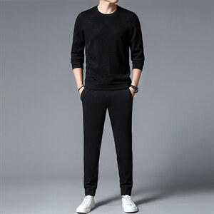 S3077-2钱塘2020-2中青年男士春秋新款时尚休闲帅气长袖卫衣P132,男装休闲套装,钱塘207-2