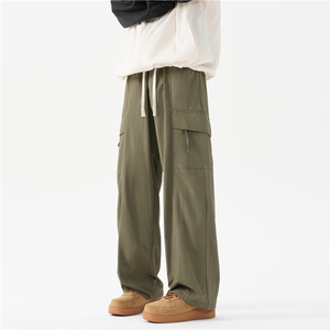 抖音品质秋季新款潮流透气工装宽松休闲裤B315-K24227-特p35控68图片