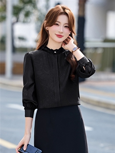 BAO现货2026春季新款时尚气质优雅女高级感减龄显瘦长袖百搭衬衣图片