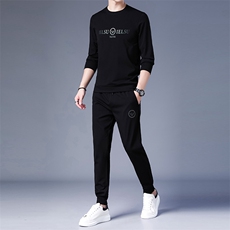 SA8923-2钱塘2020-2中青年男士百搭简约时尚冬季卫衣套装P137，男装休闲套装，钱塘207-2