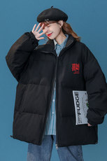 中性22冬新款季潮印花休闲立领加厚棉衣外套MY2041P115控138，男装棉衣，A247A