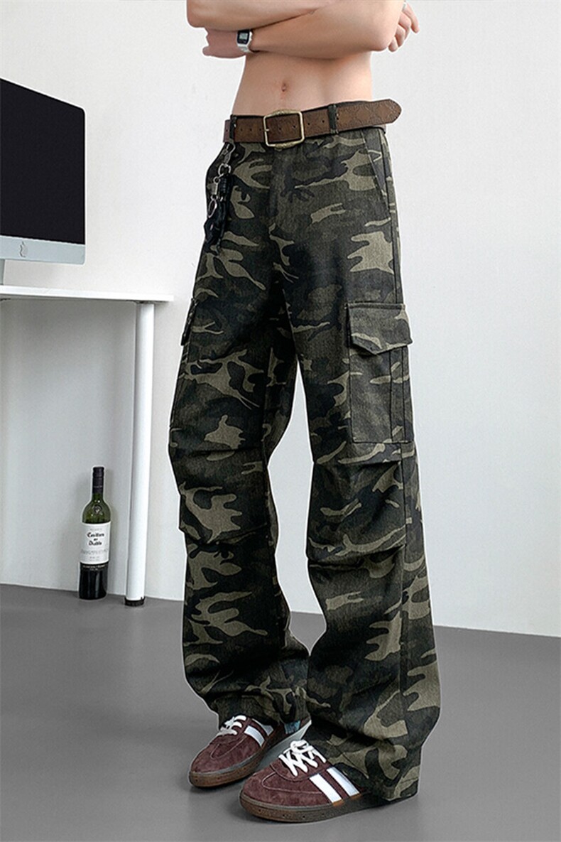 现货高品质高街复古工装裤大口袋迷彩休闲裤310A-2BK508P60控88,男装休闲裤,星座310A-2