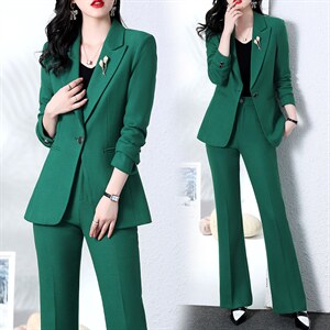 西装套装春装女2025年新款时尚气质高级感女神范职业西服两件套潮图片