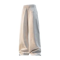 NASAAJPLAY夏季美式冰丝弯刀廓形伞兵裤肌理褶皱工装休闲裤长裤，女装休闲裤，星座1206（原A206）