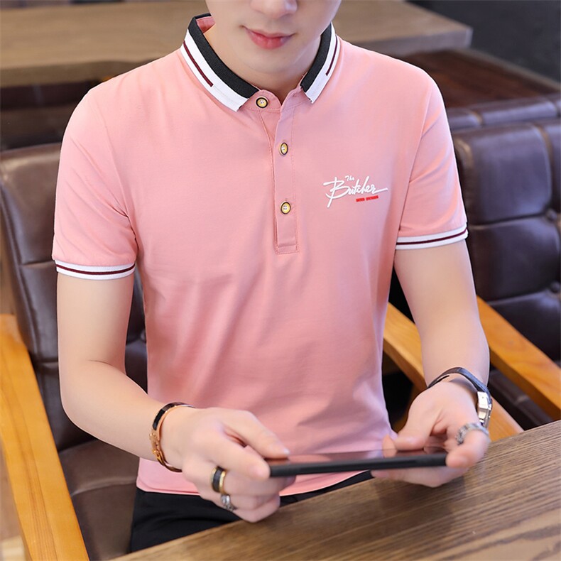 95棉高品质款短袖翻领POLO衫男休闲短袖T恤上衣DSA158T062,男装Polo衫,星座310B-3