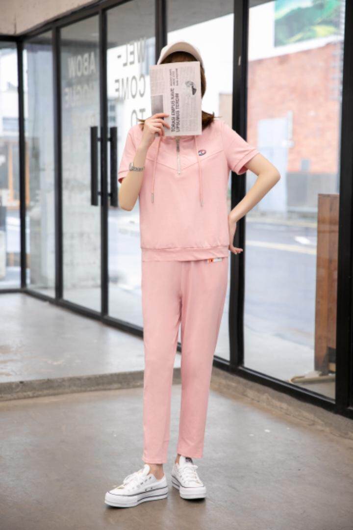 现货供应：卫衣面料休闲套装M一XXL，女装卫衣/绒衫，拉思维加丝