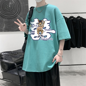 纯棉短袖t恤男大码半袖打底衫宽松体恤衫 DX17306-P20 大皂风图片