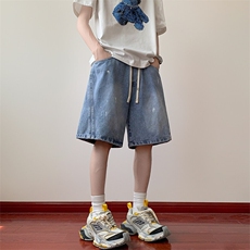 夏季高品质牛仔短裤红地板图C323-1-8816-TP44，男装牛仔裤，电商C323-1