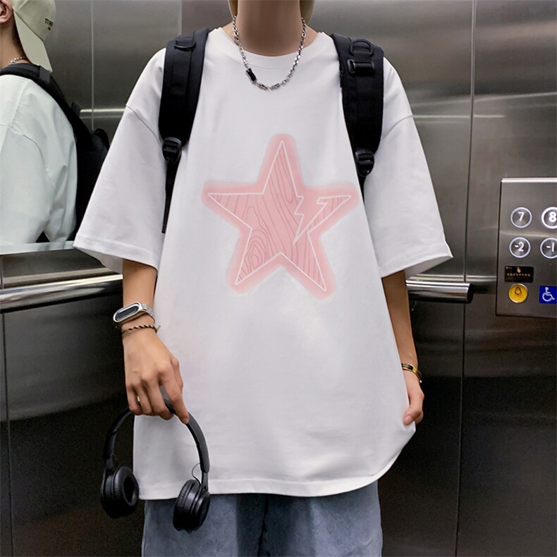 ！纯棉重磅220克夏季男士印花短袖T恤QT707-T264-P25,男装T恤,星座617B
