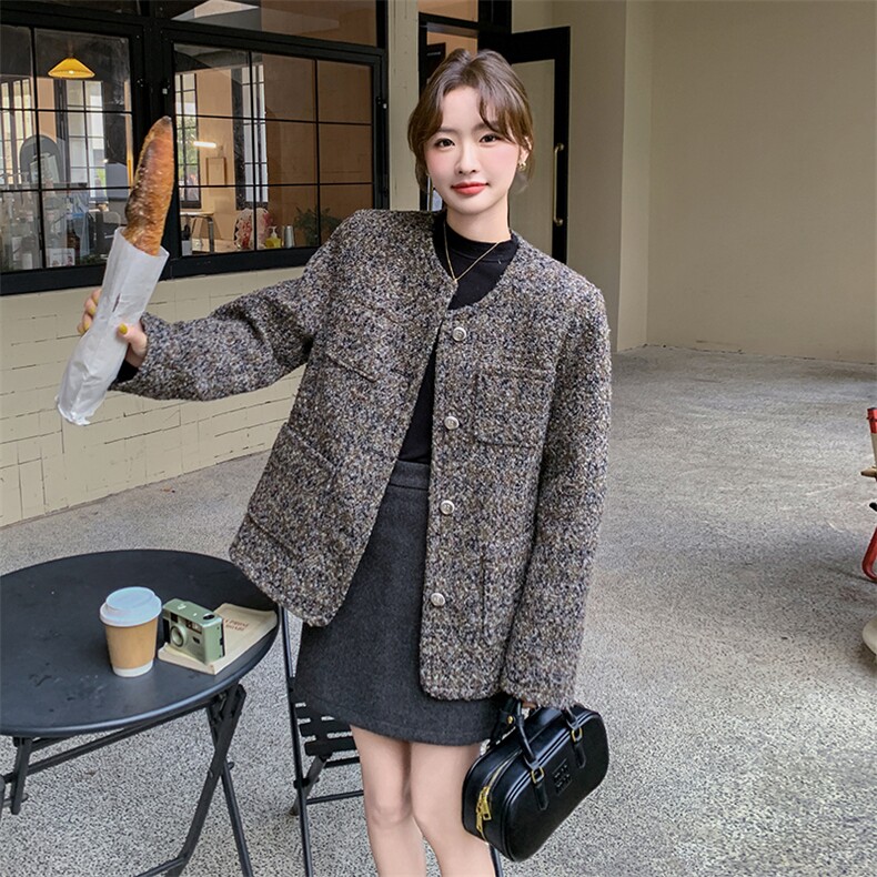 2024年冬季新款小香风外套女0157,女装短外套,浙宝069