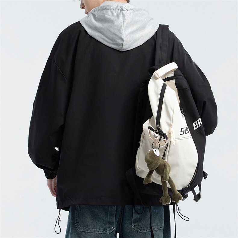 2024春季假两件连帽工装外套港风宽松潮流休闲夹克男装JK2229P70,男装夹克,电商A086