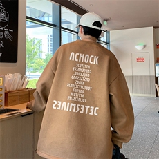 已注册抖音直播得物高品质麂皮绒开叉圆角宽松男卫衣W3032P45，男装卫衣，电商C408(原B339-1)
