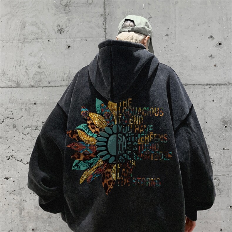 美式潮牌重磅水洗做旧连帽卫衣力推大码男XZ517A-2-Y7761-P68，男装卫衣，星座517A-2