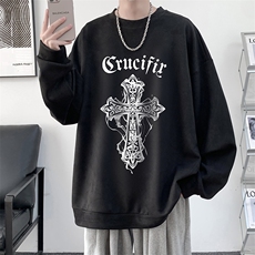 控58麂皮绒卫衣男大码重磅长袖t恤男JW81268-P38，男装卫衣，电商A040