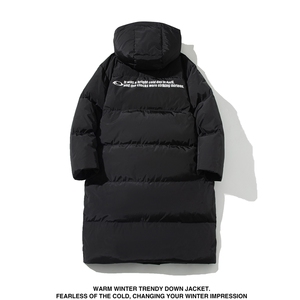 直播得物高品质 90白鸭绒羽绒被艺考长款情侣羽绒服男H918 P298图片