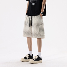 无影-夏季上新大码短裤美式潮牌高级设计感五分速干裤DK811P30，男装牛仔裤，星座301B-2（原A443-1）