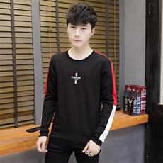款6605-P38长袖T恤男圆领打底衫青少年韩版潮男士卫衣秋衣，男装T恤，电商D310（原电商305）