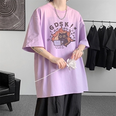 已注册/夏季内景复古重磅休闲短袖T恤男潮宽松打底衫DT00159/P25，男装T恤，电商B316