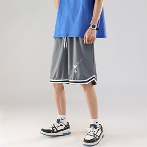 夏季男士运动短裤冰丝网格篮球速干五分裤DKV214-P23控38图片