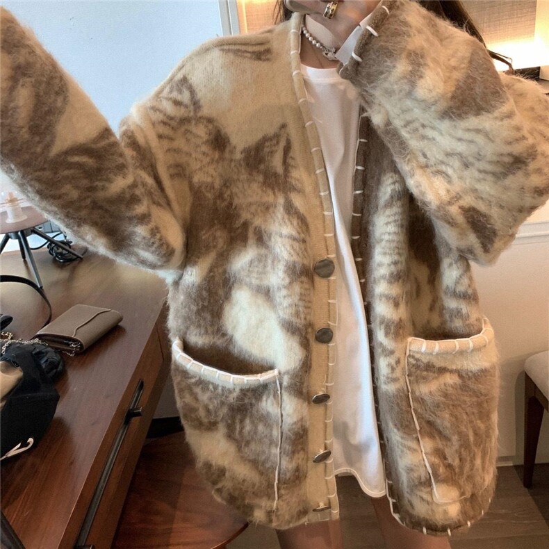 现货秋冬新款绳索大开衫，其它，XTZ style